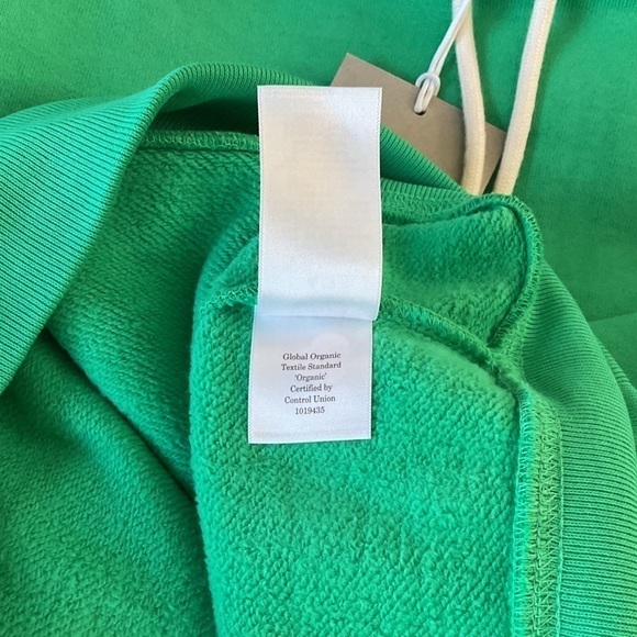 EVERLANE The Track Organic Cotton Popover Hoodie, Mint Green, NWT - Picture 8 of 9